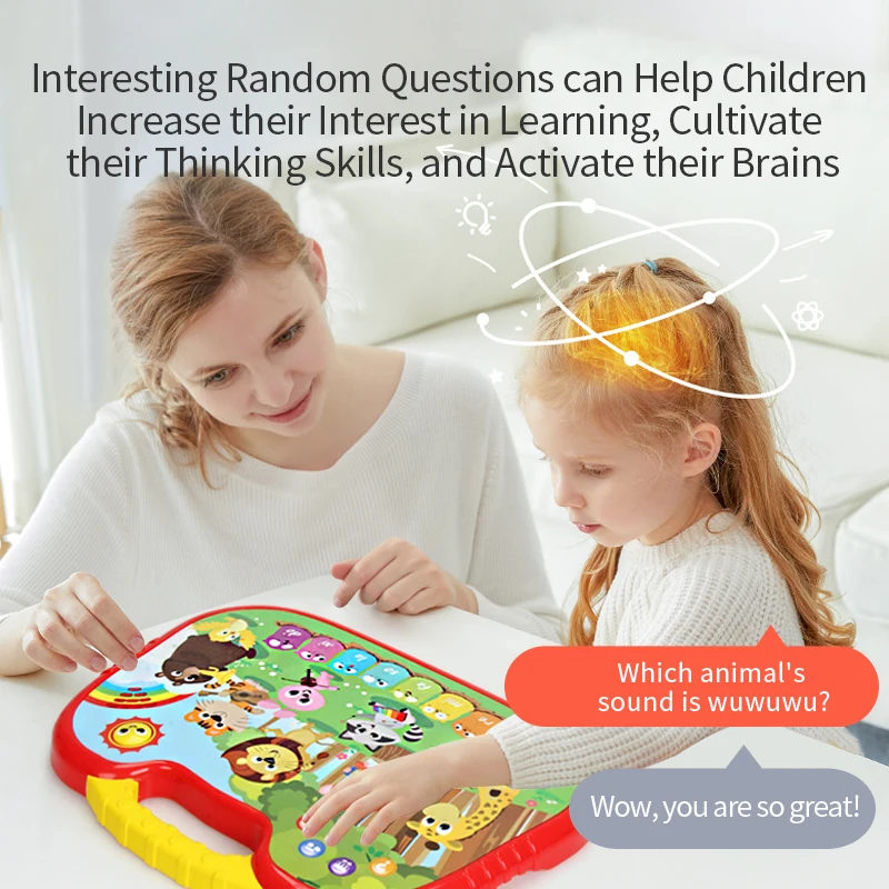 FiveStar Intelligent Touch Teach Reading Animal Sound Educational Machine for Kid Smart Children Point Read Toys