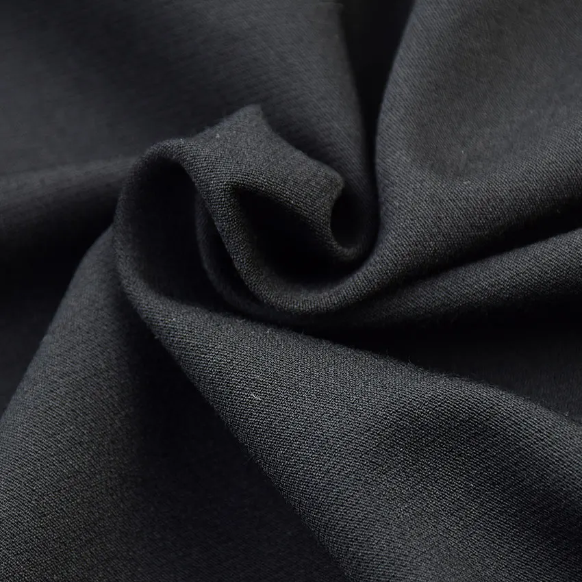 Harvest Plain Dyed Woven Nylon Viscose Tecido Bengaline Super Stretch Bengaline Dyeing Cargo Pants Fabric For Pants