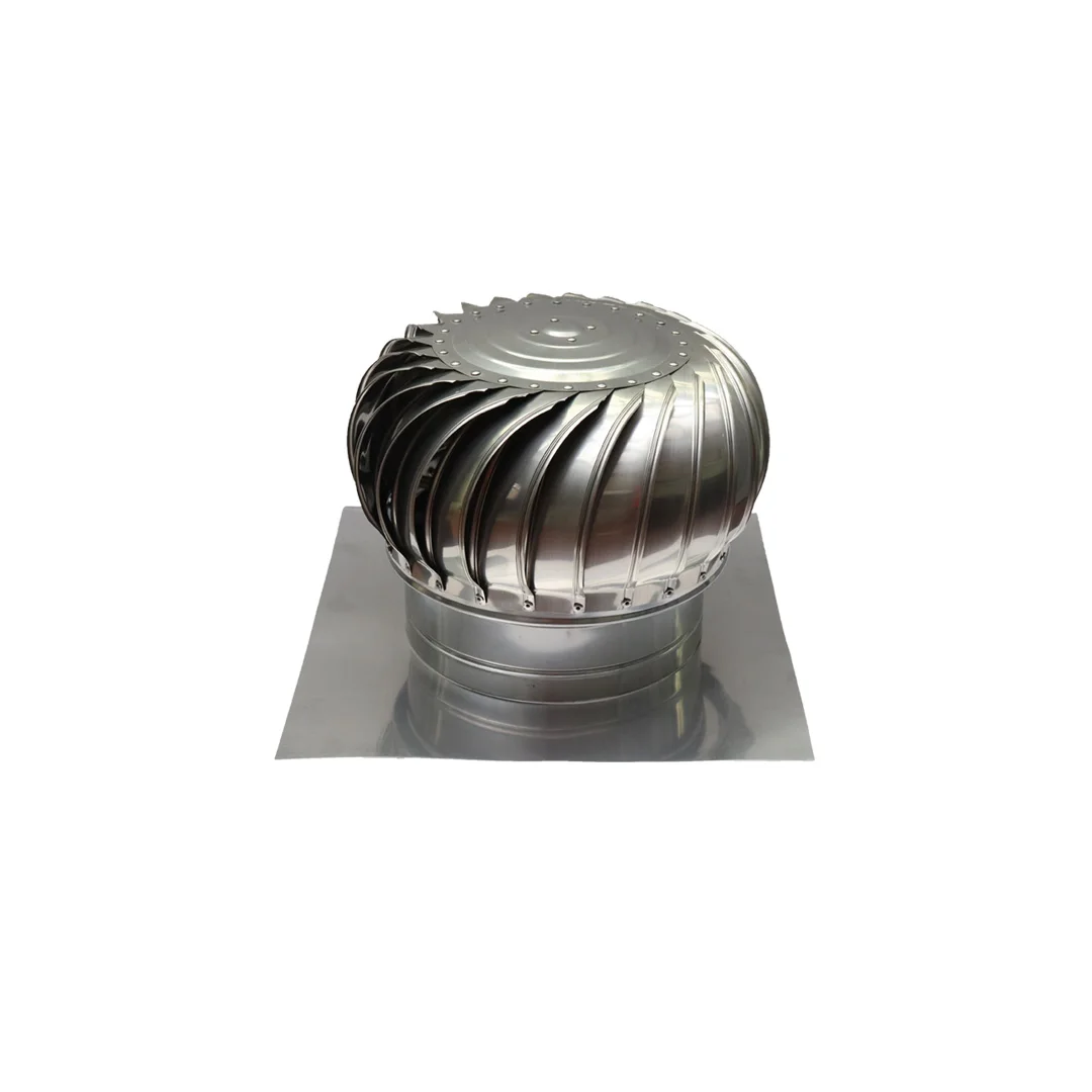 Stainless steel roof turbo exhaust fan that works without operating costs