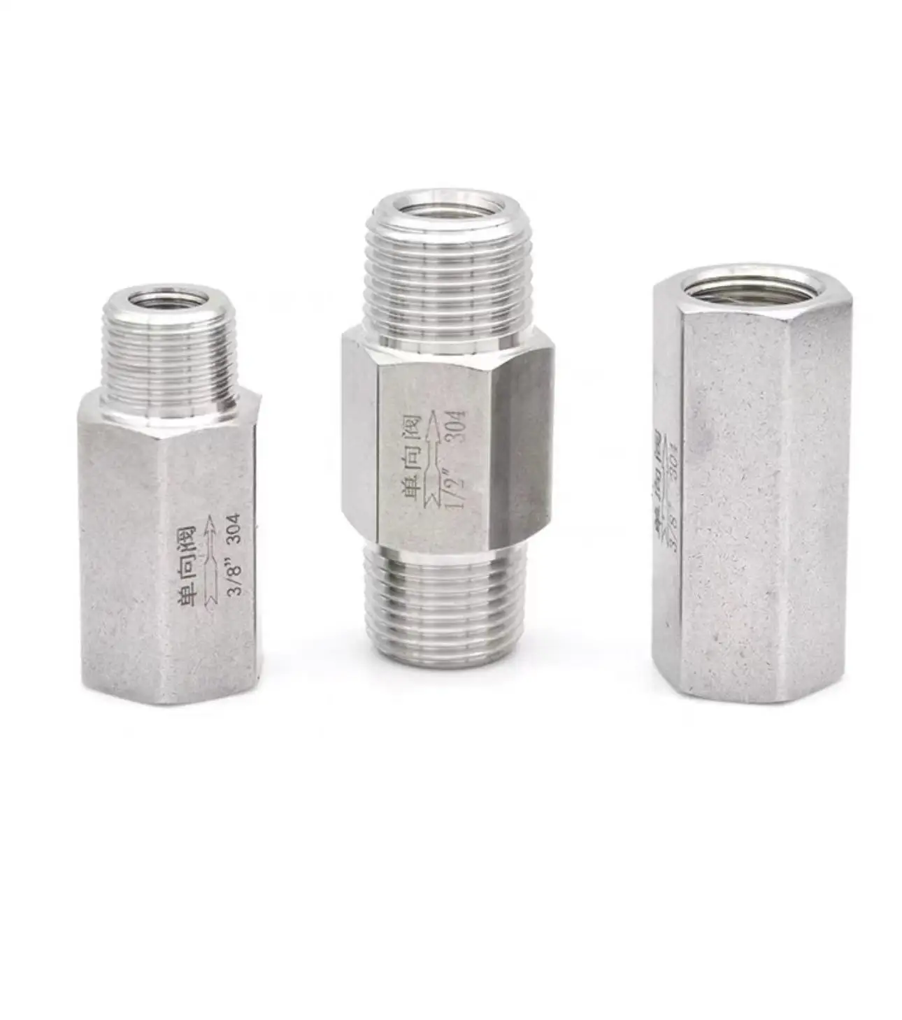 high pressure stainless steel sanitary single plate reverse flow check valve 1/2 3/4 1 npt size