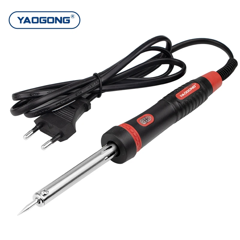 YAOGONG Soldering Iron 30W 40W 60W 80w with Light Indicator 110v 220v External Heat Solder Iron for Mobile Phone Repair