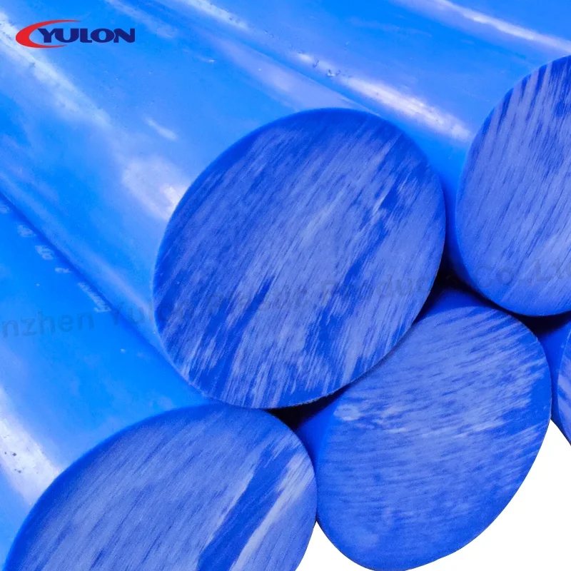 Blue copolymer acetal is the preferred color and material when it comes to the food processing industry acetal copolymer rod