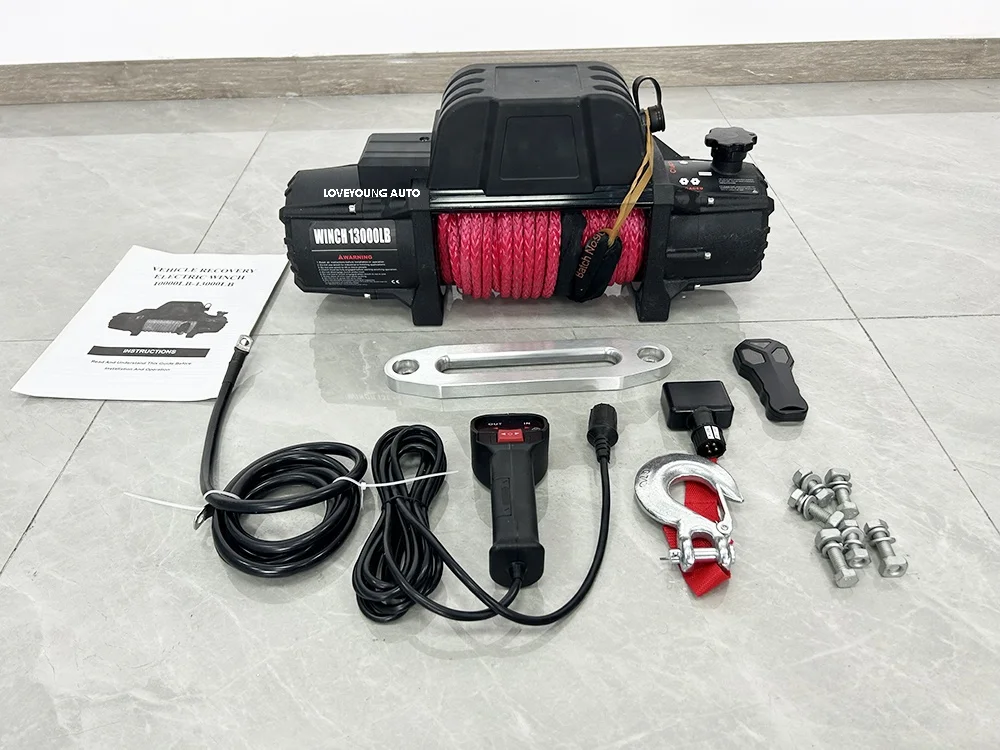 Waterproof 4x4 12V 13000 lbs Fast Speed Off Road Electric  Winches for Sale