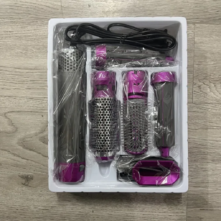 Hot-Selling 5 in1 Multi-function  Electric Comb Fast Hair Straightener Ion Hair Dryer