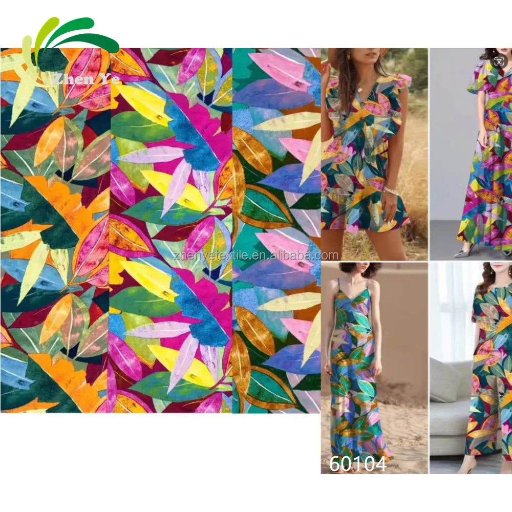 New Design 45S Geometrical Pattern Rayon Fabric for Dress Shirt Garment
