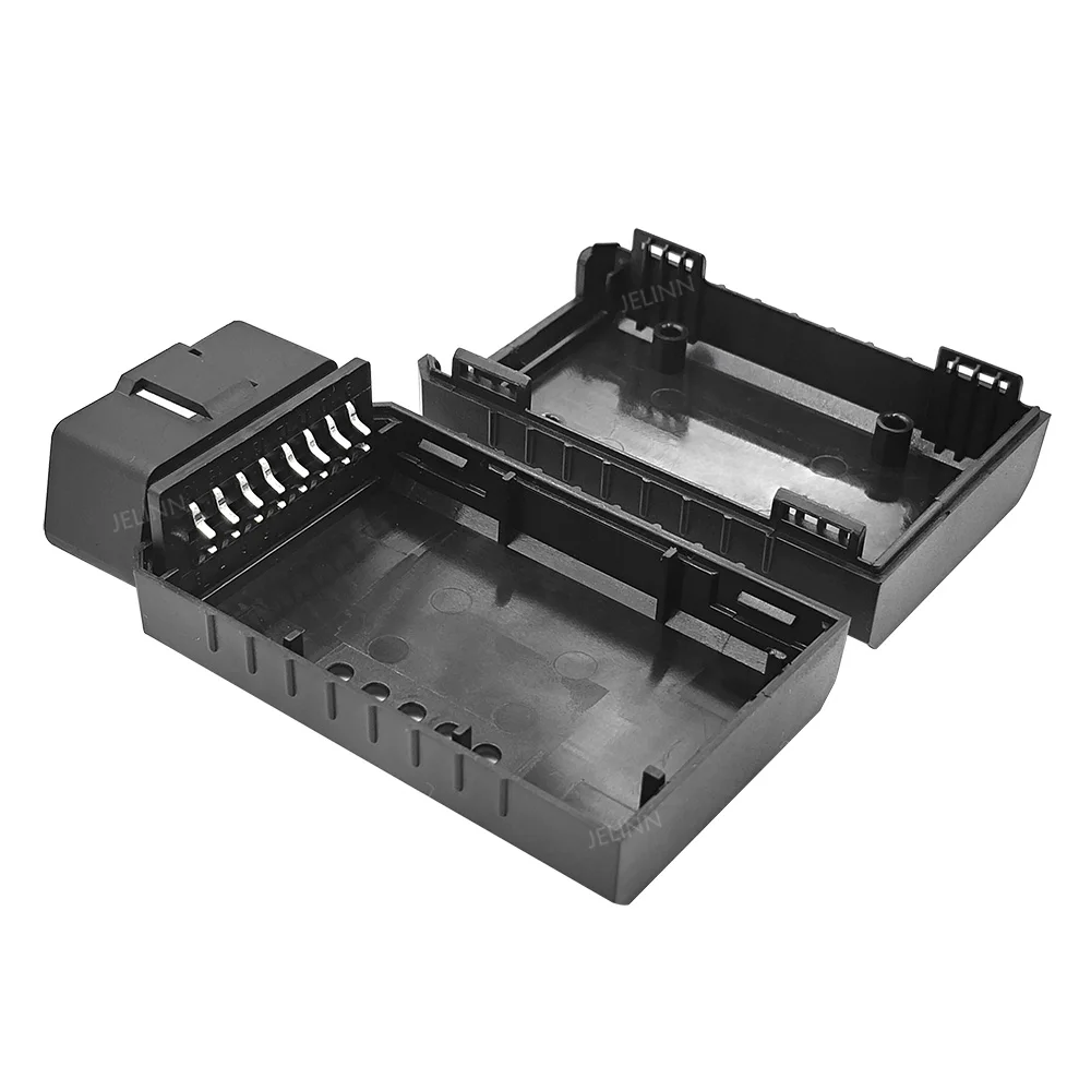 OBD 2 OBD2 Housing OBDII Plastic Case with Curved Pins Connector