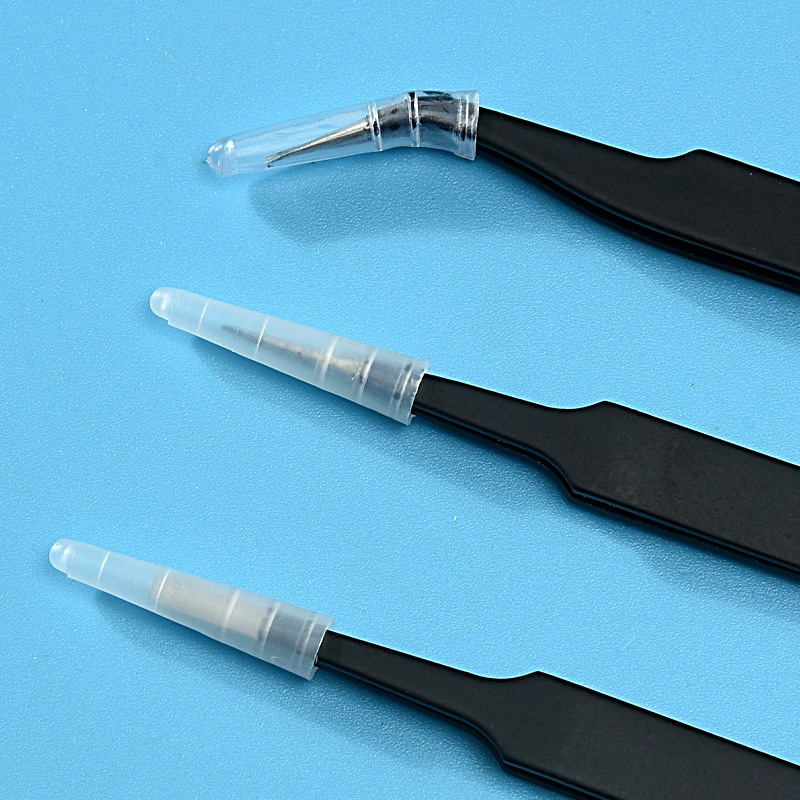 Wholesale Factory Professional Removal Tip Curved Tweezers Anti-Static Tweezers