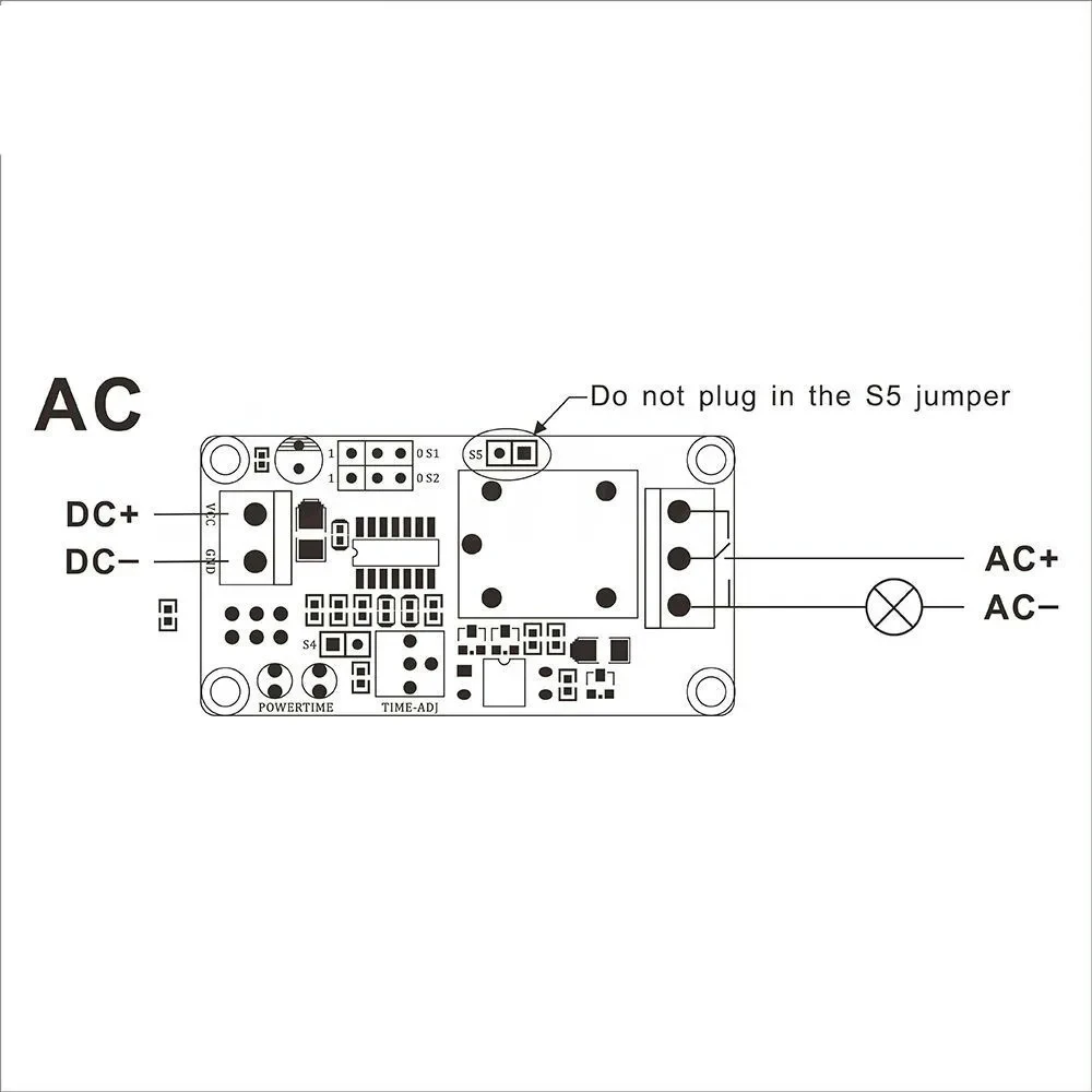 DC 12V Time Relay Module Normal Open Time Delay Relay Timing Timer Relay Control Switch Adjustable Potentiometer LED Indicator