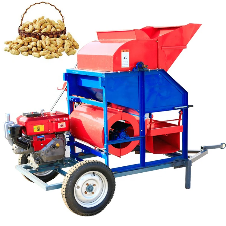 Africa Diesel Peanut Thresher Harvester/ Agricultural Groundnut Harvester/ Farm Diesel Peanut Thresher Machine