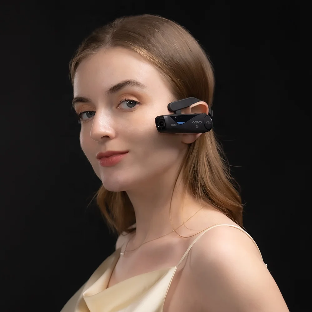 New Version Upgraded 4K 30fps Head Wearable Video Cameras Head-mounted Cameras EP6PLUS with Son y Starvis Sensor for Vlogging