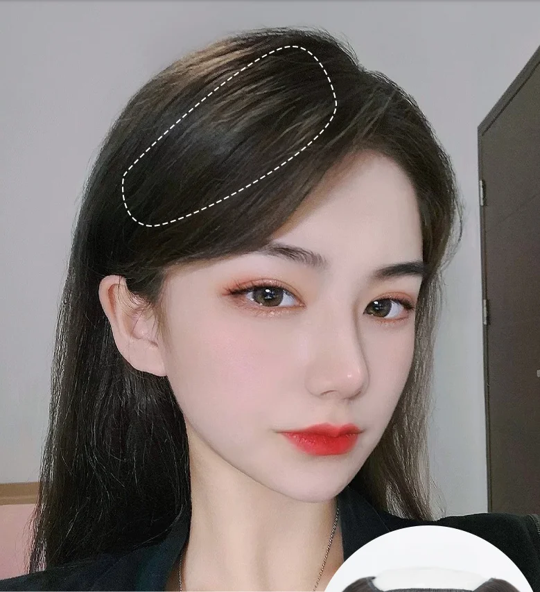 Alileader Newest Brazilian Virgin Hair Air Bangs Well Priced Fashion 100 Human Hair Front Fringe Clip in Hair Extension Soft HEN