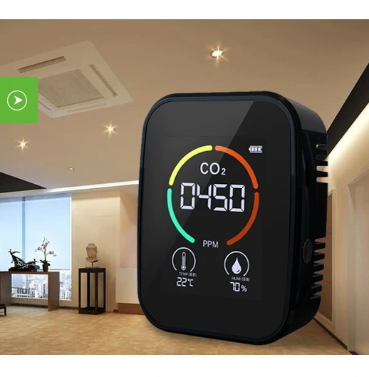 
CO2 concentration carbon dioxide ppm indoor digital NDIR mini portable CO2 meter air quality monitor 