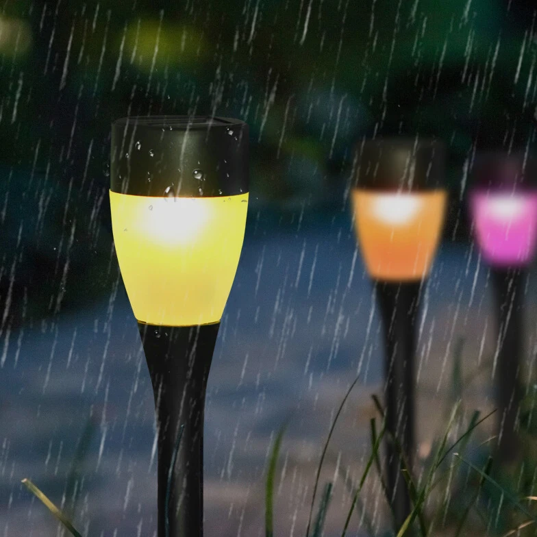 Plastic Lawn Lamp Courtyard Garden Decoration Atmosphere Led Light