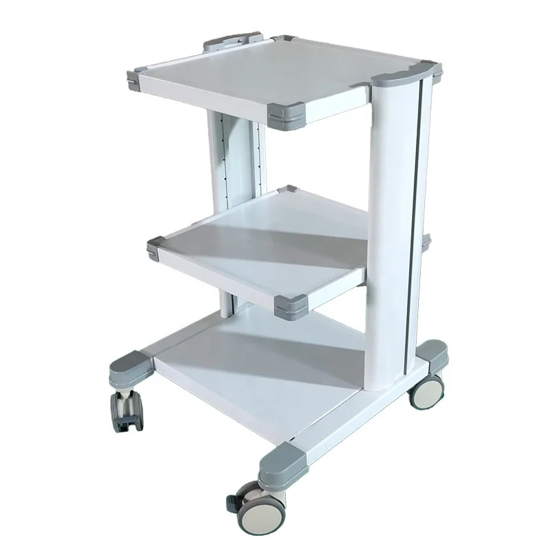 Height Adjustable Mobile Workstation Laptop Cart Monitor Medical Trolley Hospital Clinic Medical Tablet Trolley