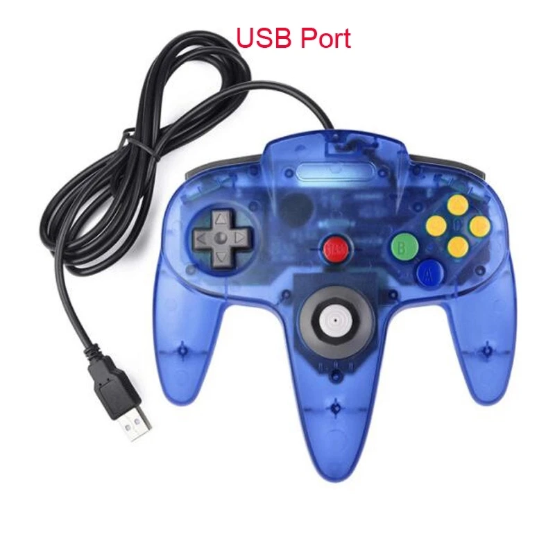  Геймпад для Nintendo N64 прозрачный проводной контроллер игровой джойстик геймпад Mac