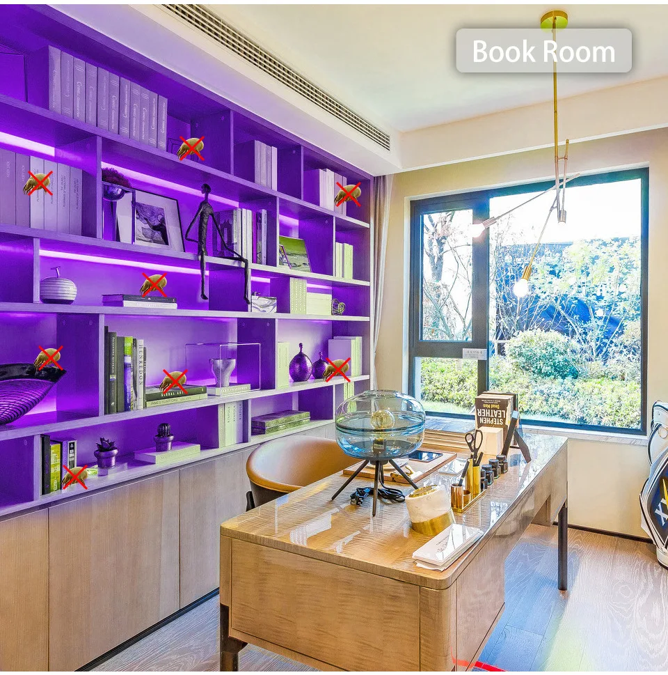 UVC UVB LED Strip Light 254 nm 265nm 275nm 280nm 310 nm UVB UVC Smd 3535 Sterilize Led Strip DC12V 24V With CE ROHS ETL Approved