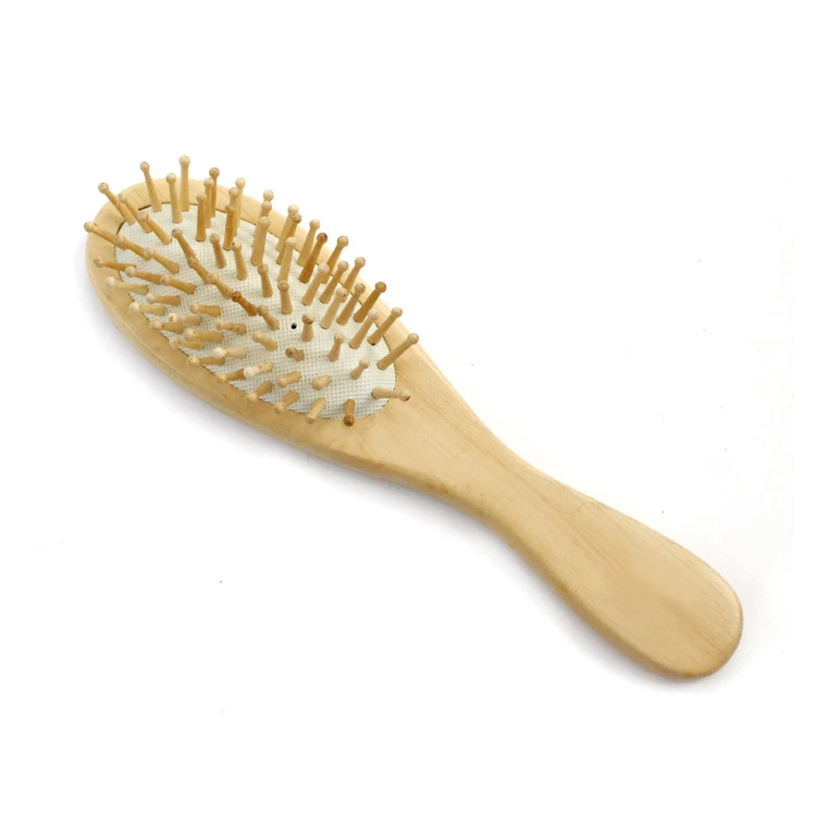 Wholesale Private Label Scalp Dry Massage Wooden Paddle Wooden Detangling Hair Brush