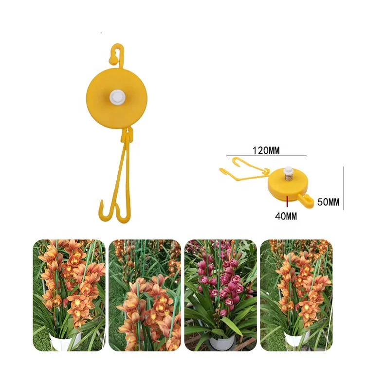 Retractable Yoyo Hydroponics Grow Support Hanging Plant Hooks for Heavy Buds Flowers Fruits Vegetables