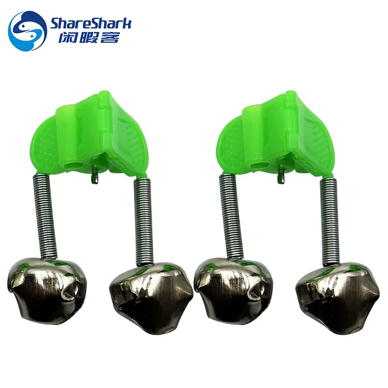 Shareshral, рыболовная удочка, колокольчики, кольцо, двойная рыболовная сигнализация, колокольчик, наконечник, зажим, колокольчики, кольцо, рыболовные аксессуары