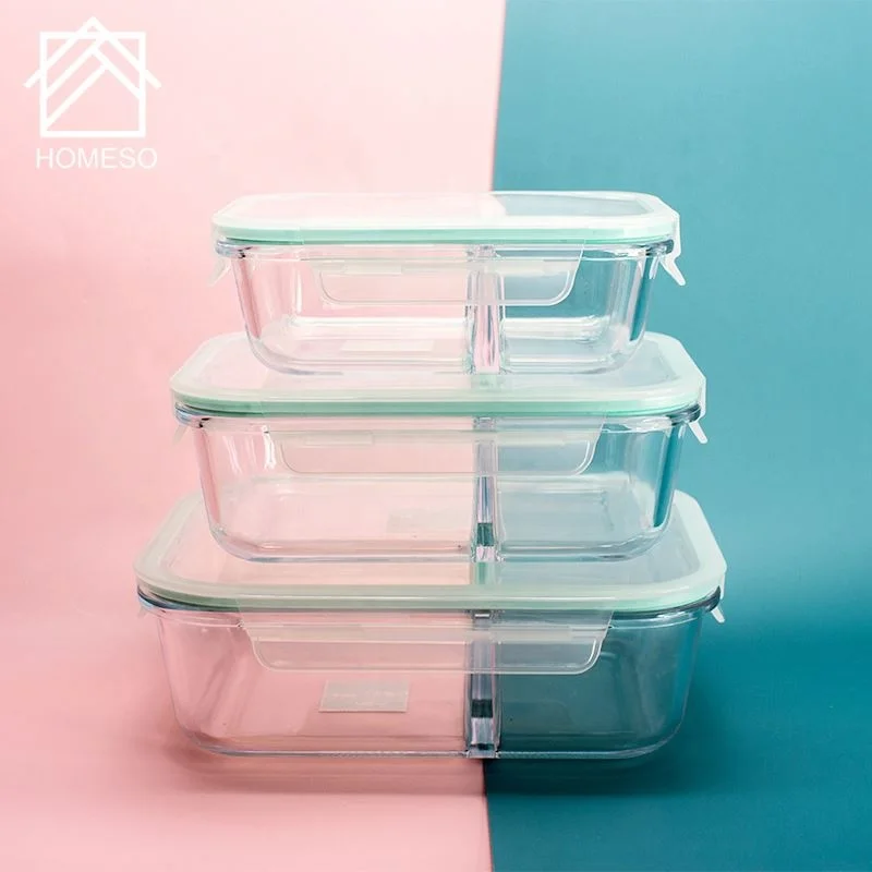 
lunch box Oven Safe food container borosilicate glass ovenware 