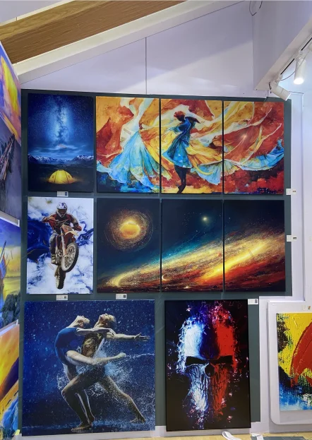 Home Decor Cuadros Abstract Figure Romantic Lover Dancer Poster oil Print Picture wall art decor Canvas