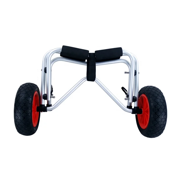 Customized Kayak Accessories Stainless Steel Adjustable Aluminum Canoe Cart Kayak Trolley Cart
