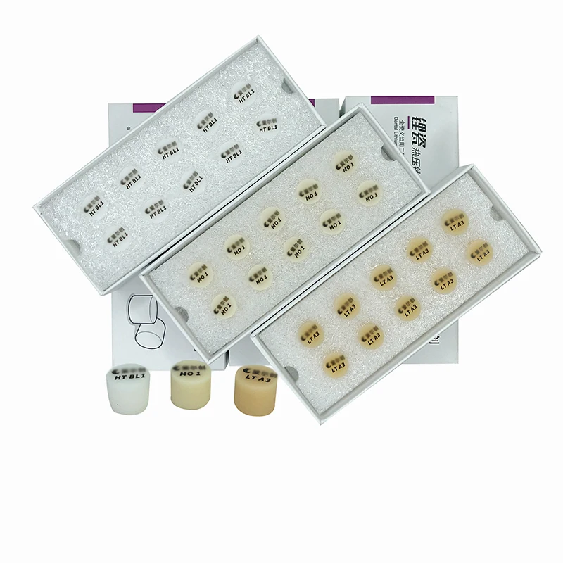 Dental Materials Up Press ingots Cast ceramic blocks for  Cast ceramic full crown teeth