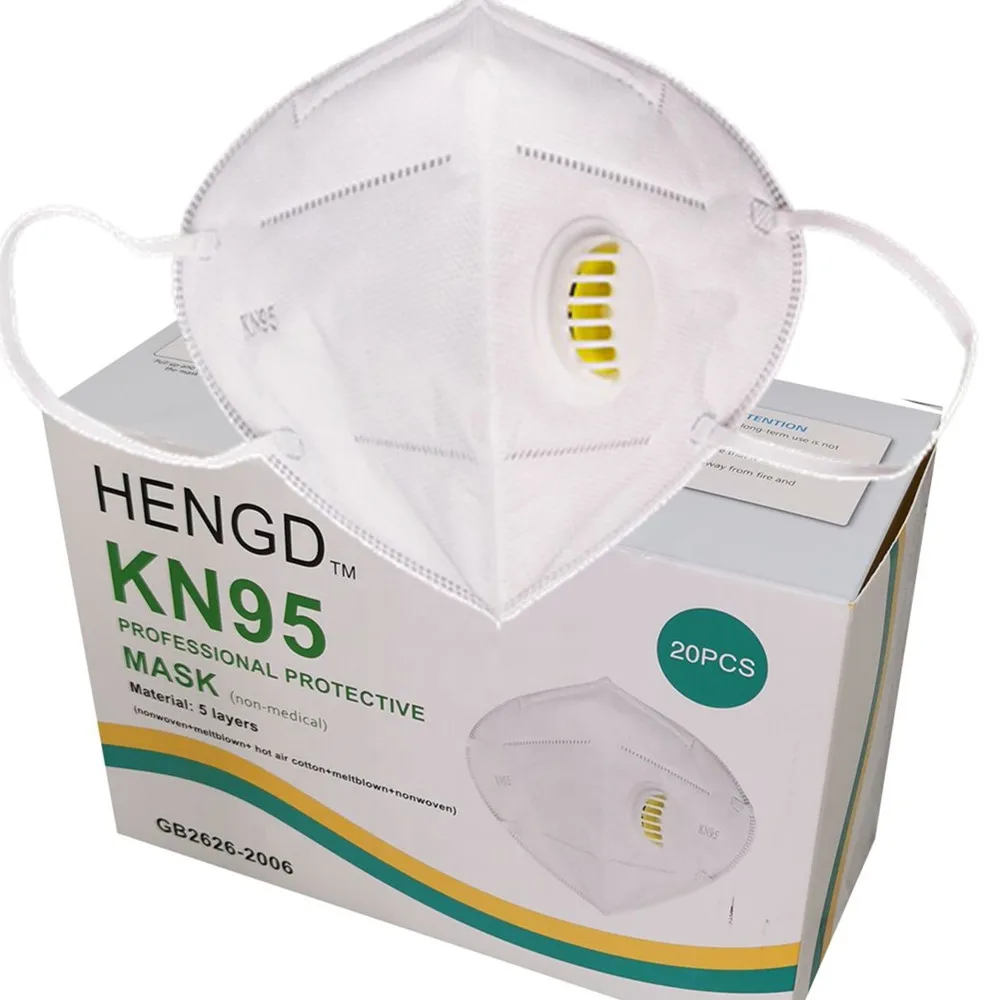 
Wholesale PM2.5 kn95 facemask with breather valve KN95 anti pollution masks 