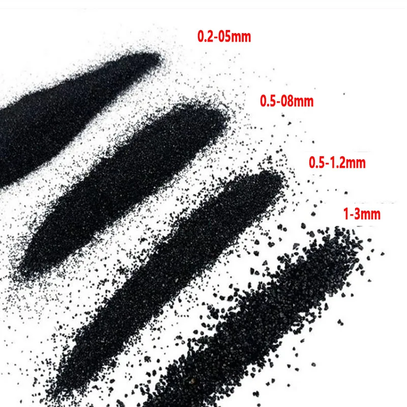 China exports 2024 new carborundum black 2-4 mm large particles indoor landscape fish tank filling