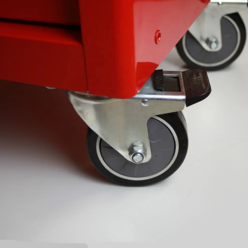 Wholesale 11 drawers heavy duty trolley tool Cabinet Type and Iron Material red tool chest tool cabinrt