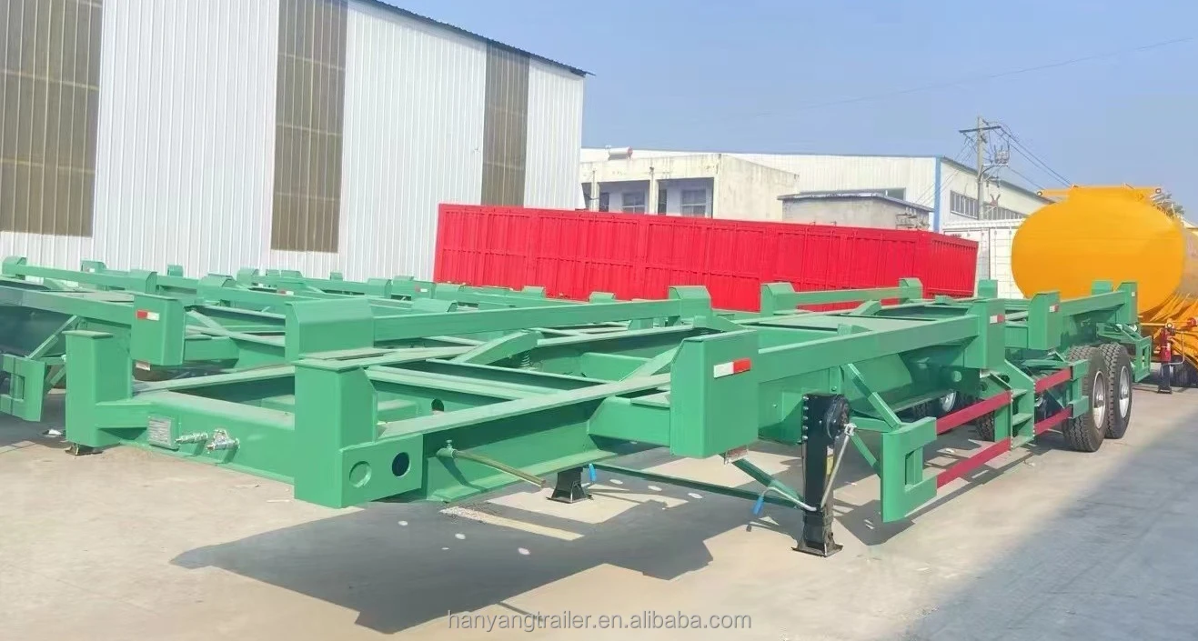 20Ft To 40Ft Skeletal Container Chassis Skeleton Semi Trailer