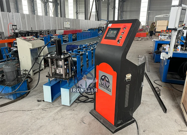 IRONSTAR 30*50mm and 30*70mm 2 Sizes in 1 U Guide Rail Roll Forming Machine for Nicaragua