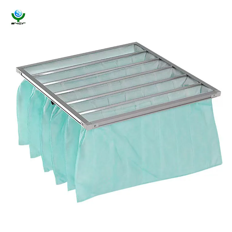 Factory Supply reasonable price ahu filters bag Synthetic Fiber Pocket HVAC Air Filter For School Hospital Hotel