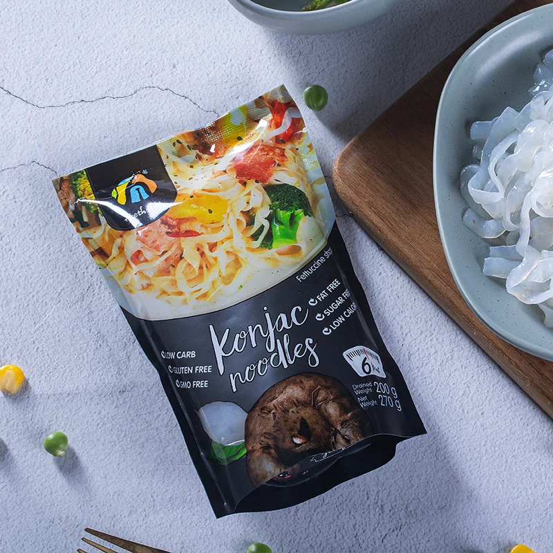 Hot Sale Customized Package No Additives Spaghetti Instant Pure Konjac Noodles