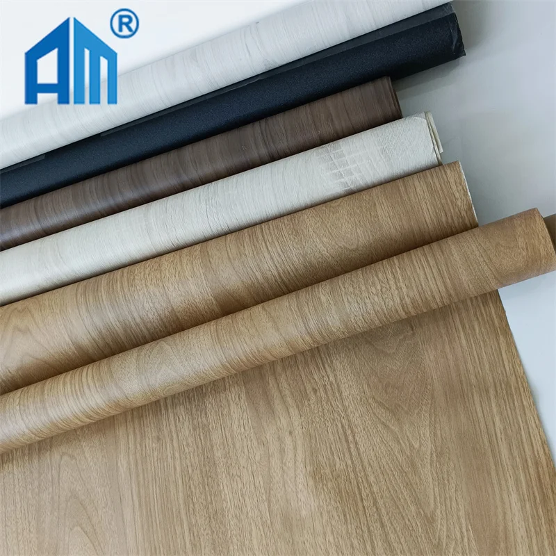 Factory interior wooden pvc film laminated doors pvc roll laminating film