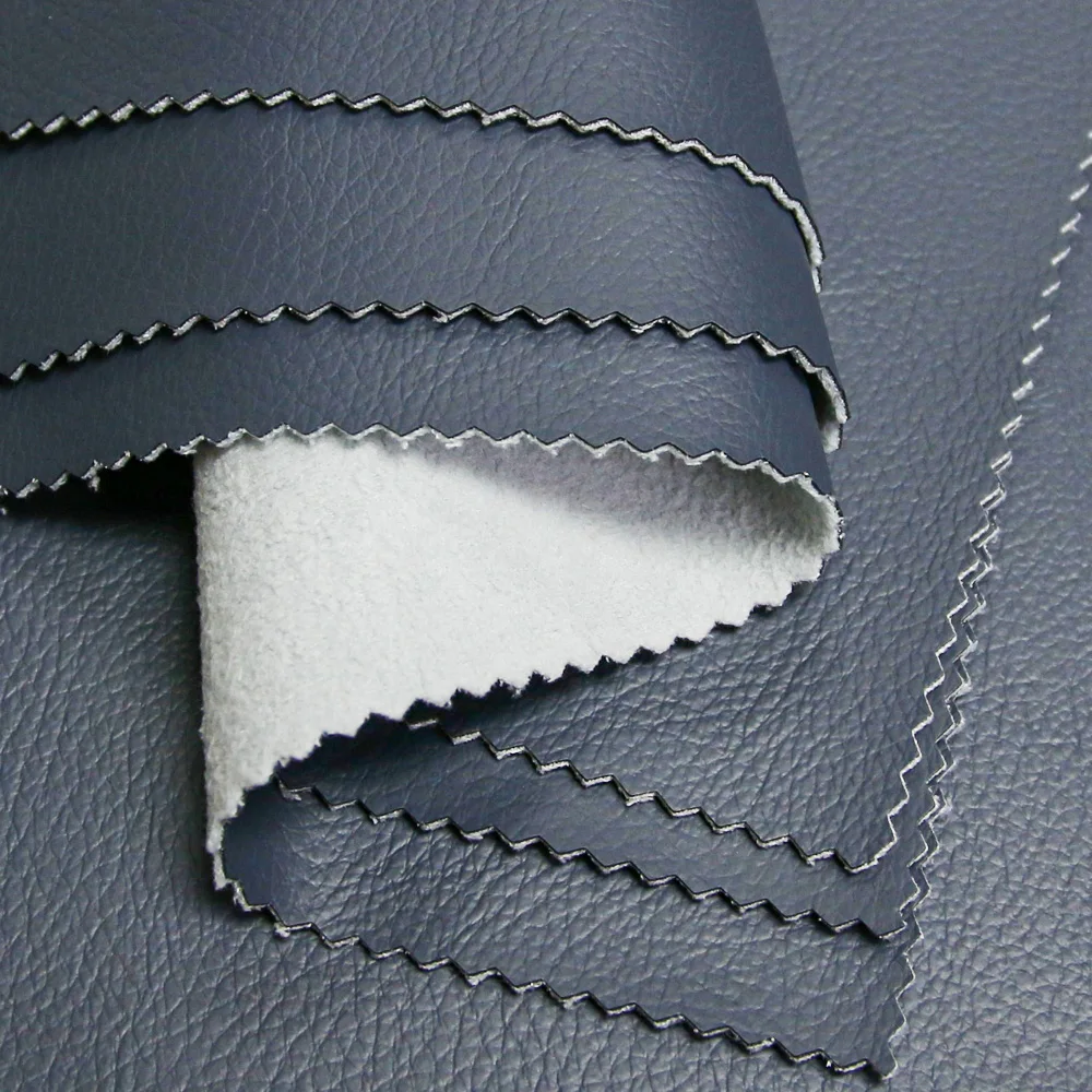 new style luxury soft skin touch 57% pu artificial leather material for sofa Car seat