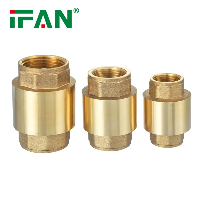 Прочный латунный вертикальный пружинный обратный клапан IFAN OEM