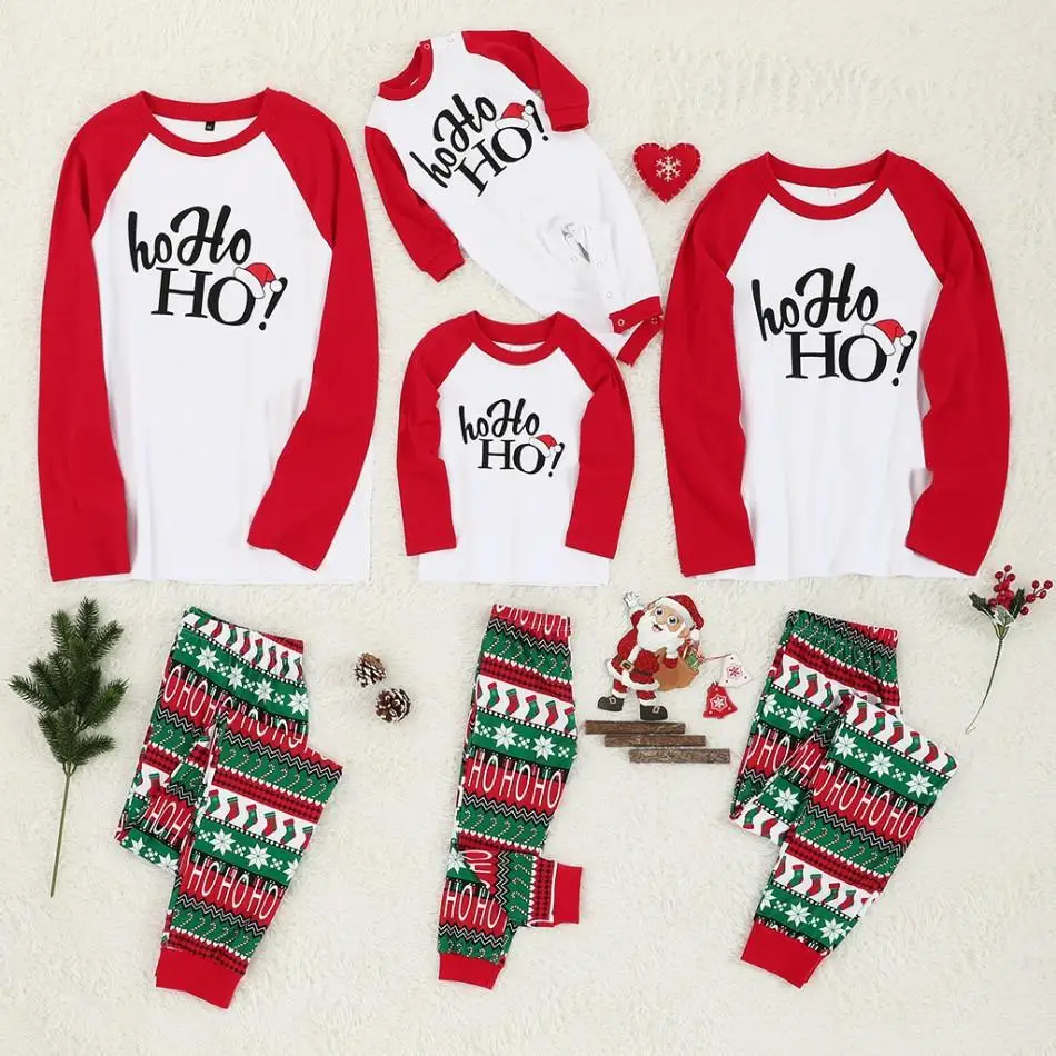 2021 Matching Christmas Baby Kids Christmas Clothes Family Pajamas Clothes For Family Mommy And Me Outfits