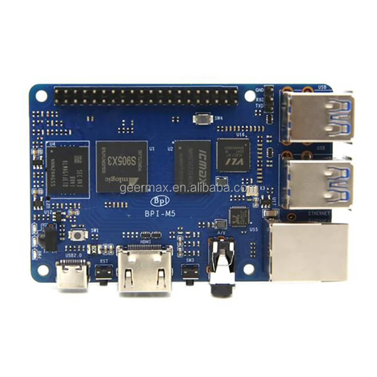 Banana Pi M5 Quad-core A55 одноплатный компьютер Amlogic S905x3 чип 4 Гб LPDDR4 16 памяти на носителе eMMC борту хранения