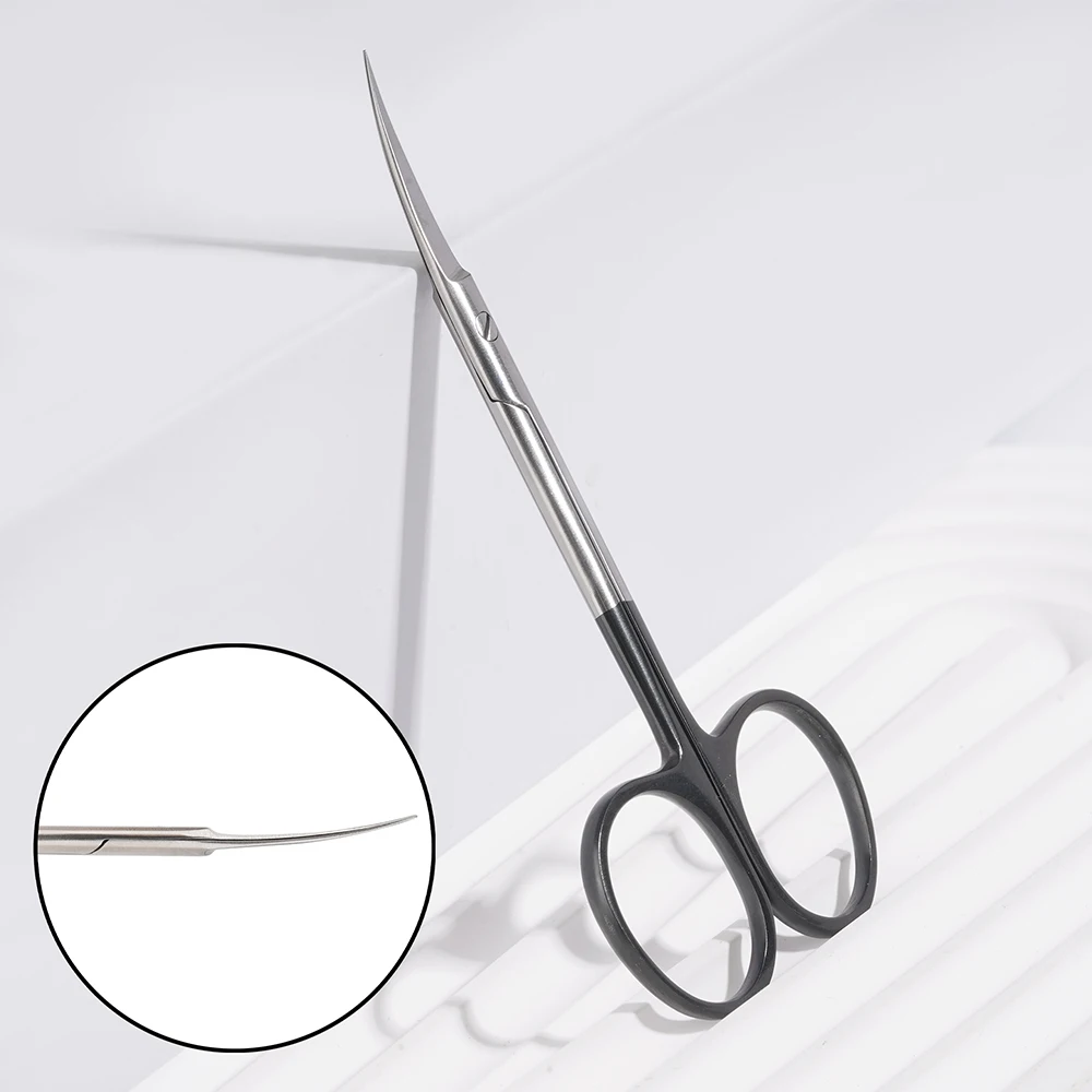Best Selling Russian Curved Tip Cuticle Nipper Nail Scissors Professional Nail Scissors Curved Manicure Cuticle Scissors