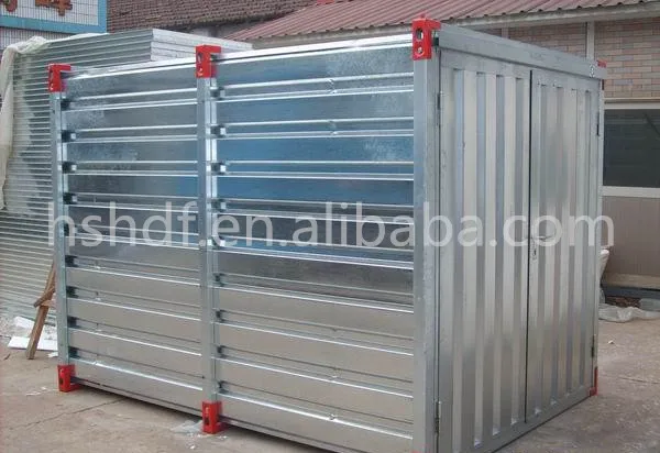 low cost made in China steel storage container prefab house
