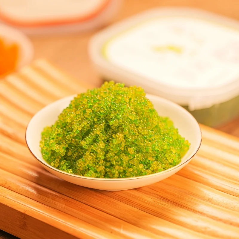 EBIKO/Seasoned Capelin Roe Masago Fish Roe Fish Eggs Caviar Green Masago For Sale