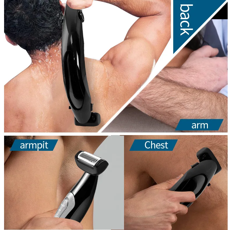 Long Handle Hair Shaving Body Hair Shaver Man Back Shaver Groomer entire Body Hair Removal Trimmer