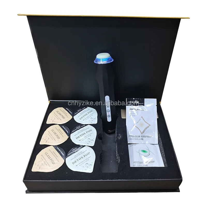 2024 Newest Wireless Mini oxygen co2 bubble pen oxygenation capsules pods rechargeable oxygen skin tightening facial machine