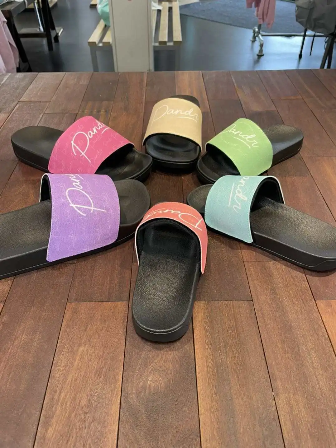 sublimation sliders plain white black sublimation slides, unisex blank polyester sublimation blanks slippers adult and kids