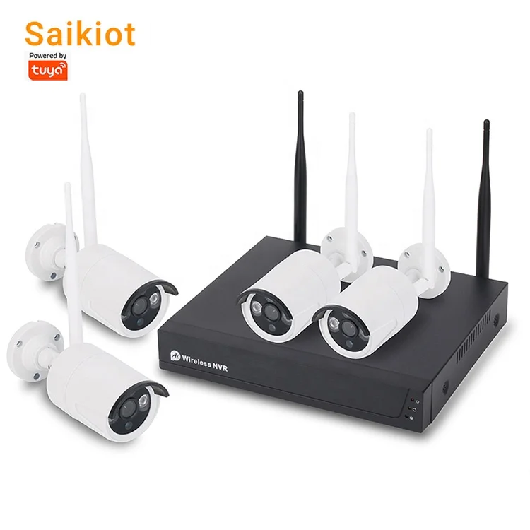 Saikiot 2MP 3MP 5MP CCTV камеры видеонаблюдения NVR Камера системы беспроводной Wi-Fi безопасности Kit Tuya