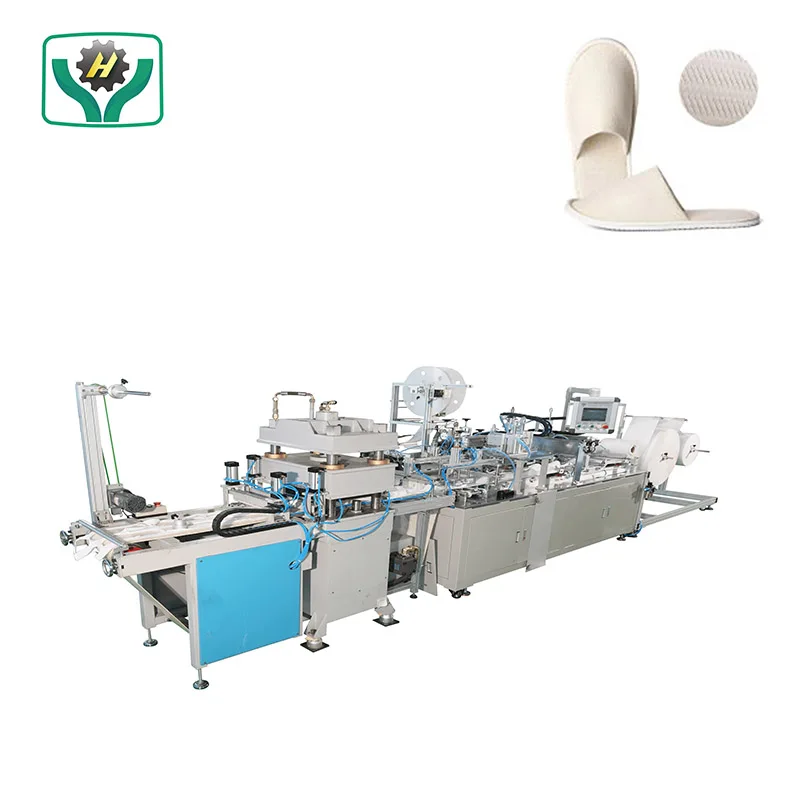 Luxury Automatic Ultrasonic Disposable Hotel Shoes Machine Cotton EVA Slipper Making Machine