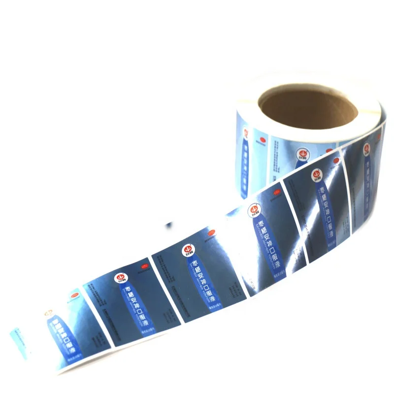 Custom Label Sticker Cough Syrup Glass Bottle Cough Syrup Sticky Label Syrup Medicine Bottle Label Printing
