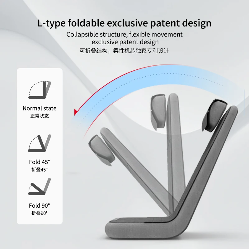 Patented L-shaped movement Full Back Seat Massage Cushion neck Massage Cushion Small body that can be folded massage cushion