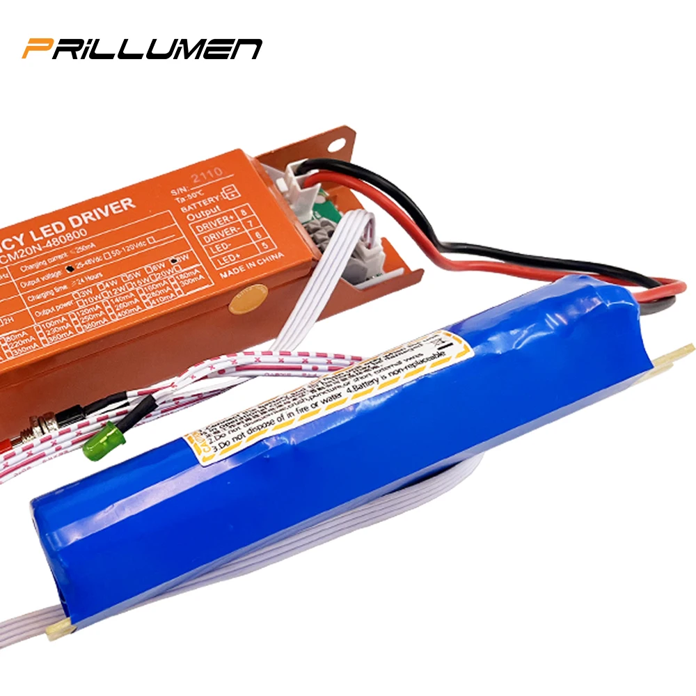 12V 8W 1.5 Hours Duration International Led Fixture Emergency Power Supply Backup